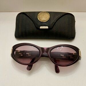 Vintage, Fendi Burgundy Bi-Focal with Case (5.5in x 1.75in x 2.5in)